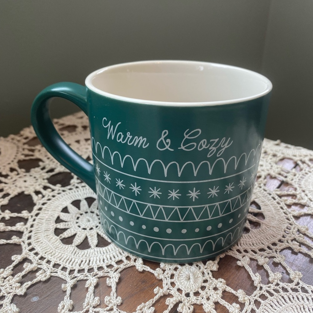 Stoneware Christmas Warm and Cozy Gingerbread Man Mug - 16 oz